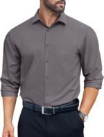 COOFANDY Mens Dress Shirts Long Sleeve Wrinkle Free Button Down Shirts Formal Business Shirt - Image 2