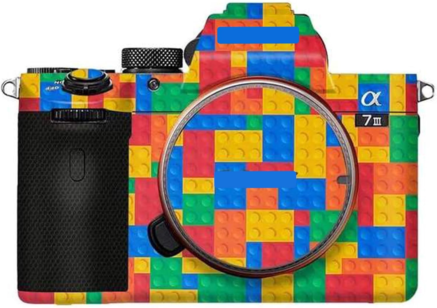 Camera Cover Skin Sticker for Sony A7III A7M3 A7R III Camera Protector Film Skin Anti-Scratch Protective Decoration A7 III A7R3(Toy Brick Colorful) - Image 2