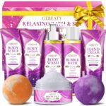Christmas Gifts for Women,Stress Relief & Relaxing Body Wash Bath Set,Vanilla Home Spa Basket Gifts Set for Woman Mom Wife Her Sister,Unique Self Care Womens Gift ,Birthday Secret Santa Gifts Women - Image 2