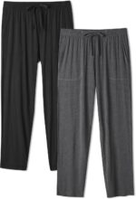 DAVID ARCHY Mens Pajama Pants Bamboo Rayon AirWeave Knit Lounge Pants, Soft Comfy Sleep Bottoms Lightweight PJs 2 Pack - Image 2