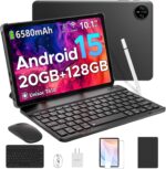 DOOGEE Tab A9 Pro Android 15 Tablet,10 inch Tablet with Keyboard,20GB+128GB/2TB TF,6580mAh Battery,Quad Core Gaming Tablets,2.4/5GHz,Dual Camera with Case,Mouse,Stylus,Split-Screen,Face Unlock-Black - Image 2