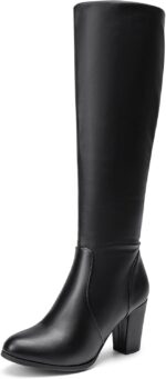 DREAM PAIRS Women's Chunky Heel Knee High Boots - Image 2