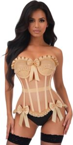 Daisy corsets Steel Boned Corset Top for Women. Boudoir Lingerie Bustier XS to Plus Size. Waist Cincher with Zip and Lacing - Image 2