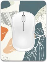 Dapesuom Small Mouse Pad, 6 x 8 Inch Thick Rubber Premium-Textured Non-Slip Portable & Washable Mini Mouse Mat for Women Men Wireless Laptops Keyboard Tray Gaming Work Computer Office Travel, Leaf - Image 2