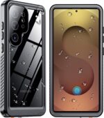 Designed for Samsung Galaxy S25 Ultra Case Waterproof,Built-in Screen & Lens Protector,Full Heavy Duty Protective Phone Case,12FT Drop Shockproof Protection for Galaxy S25 Ultra 6.9”,Black - Image 2