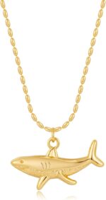 Fish Pendant Necklace for Women, Dainty Ocean-Inspired Chain Jewelry - Image 2