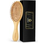 GAINWELL Bamboo Hair Brush for Hair Growth, Natural Bamboo Bristles Detangling Wooden Paddle Hairbrush for Massaging Scalp, for Women Men and Kids, for All Hair Types, with Ergonomic handle - Image 2