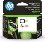 HP 63XL Tri-Color High-Yield Ink Cartridge | Works with Printer Series: DeskJet 1112, 2130, 3630; Envy 4510, 4520; OfficeJet 3830, 4650, 5200 | Eligible for Instant Ink | F6U63AN - Image 2