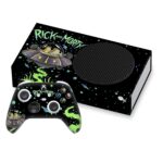 Head Case Designs Officially Licensed Rick And Morty The Space Cruiser Graphics Vinyl Sticker Gaming Skin Decal Cover Compatible With Xbox Series S Console and Controller Bundle - Image 2