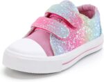 K KomForme Toddler Boys & Girls Shoes Kids Canvas Sneakers with Cartoon Dual Hook and Loops - Image 2