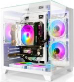 LXZ Desktop, Prebuilt PC Ryzen 7-5700G, 16G DDR4 RAM, 1TB NVME SSD,WiFi 6, Tower Computer with 650W Power Supply for Home and Office (White) - Image 2