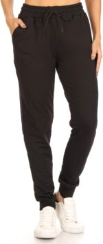 Leggings Depot Women's Jogger Track Cuff Sweatpants with Pockets for Yoga, Workout - Image 2