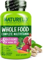 NATURELO Whole Food Multivitamin for Women 50+ (Iron Free) with Vitamins, Minerals, & Organic Extracts - Supplement for Post Menopausal Women Over 50 - No GMO - 120 Vegan Capsules - Image 2