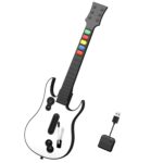 NBCP Wireless Guitar Controller for Xbox Series X|S/Xbox One/PC – White Game Guitar for Rock Band 4 & Fortnite Festival with Strap, 2.4G USB Dongle - Image 2