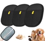 Pet Hair Removal Glove, 3PCS Pet Hair Remover Electrostatic Gloves for Cats & Dogs, Double Sided Reusable Pet Grooming Hair Removal Glove for Washing, Deshedding Furniture, Car, Couch, Carpet - Image 2