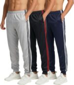 Real Essentials 3 Pack: Men's Tricot Active Athletic Jogger - Running Sweatpants Workout Gym with Pockets (Big & Tall) - Image 2