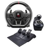 SUBSONIC - Superdrive GS650-X Steering Wheel with Manual Shifter, 3 Pedals, and Paddle Shifters - Racing Wheel for Xbox Series X/S, PS4, Xbox One - Black - Image 2