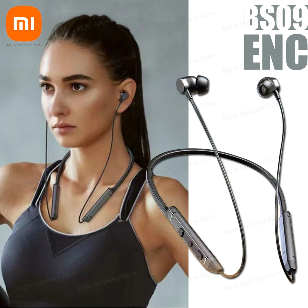 Xiaomi MijiaI BS09 ENC Wireless Earphone Neckband Sport Running In Ear Headphone Bluetooth 5.3 HiFi Stereo Headset Xiaomi MijiaI BS09 ENC Wireless Earphone Neckband Sport Running In Ear Headphone Bluetooth 5.3 HiFi Stereo Headset