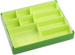 Token Silo Convertible | Store & Organize Board Game Tokens | 9 Removable Trays in 3 Different Sizes | Stackable | Convenient Space-Saving Design | Lime Green Color | Made by Gamegenic (GGS22004ML) - Image 2