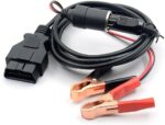 VSTM OBD II Vehicle ECU Emergency Power Supply Cable Memory Saver (3Meter) with Alligator Clip-On 12V Car Battery Cigarette Lighter Power Extension Socket - Image 2