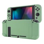eXtremeRate PlayVital Back Cover for Nintendo Switch Console, NS Joycon Handheld Controller Separable Protector Hard Shell, Customized Dockable Protective Case for Nintendo Switch - Matcha Green - Image 2