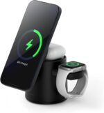 15W Max Wireless Charger Fast Charging, 3 in 1 Charging Station for iPhone 16 15 14 13 12 Pro/Max/Plus Charger, Magnetic Travel Charger for iWatch and AirPods - Image 2