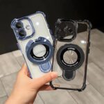 Compatible with iPhone 17 Pro Magsafe Case,Magnetic Ring Kickstand Stand and Military Grade Drop Protection for Silicone Four Corners Shockproof Case for iPhone 17 Pro -Black - Image 3