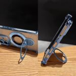 Compatible with iPhone 17 Pro Magsafe Case,Magnetic Ring Kickstand Stand and Military Grade Drop Protection for Silicone Four Corners Shockproof Case for iPhone 17 Pro -Black - Image 6