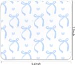 QIYUHOY Coquette Trendy Pink Bow Mouse Pad,Funky Bowknot Personalized Mouse Mat Design,Pink Mouse pad for Desk Home Office Gaming Working,Gifts for Girls Women Female Friends,9.5x7.9 inches(Blue) - Image 5