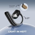 JOYWISE True Wireless Bone Conduction Headphones IP68 Waterproof Open Ear Earbuds with 30 Hrs Playtime, Ultra Lightweight, Design for Cycling, Running, Black - Image 3