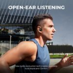 JOYWISE True Wireless Bone Conduction Headphones IP68 Waterproof Open Ear Earbuds with 30 Hrs Playtime, Ultra Lightweight, Design for Cycling, Running, Black - Image 6