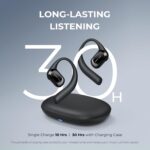 JOYWISE True Wireless Bone Conduction Headphones IP68 Waterproof Open Ear Earbuds with 30 Hrs Playtime, Ultra Lightweight, Design for Cycling, Running, Black - Image 8