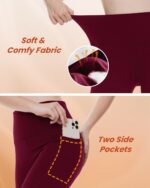 NexiEpoch Fleece Lined Leggings Women - High Waisted Winter Yoga Pants Tummy Control Soft Thermal Warm for Hiking Workout - Image 5