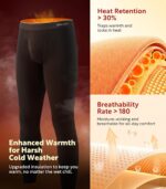 DAVID ARCHY Men’s Heavyweight Thermal Underwear for Extreme Cold, Perfect for Harsh Winter from -10°C to -5°C - Image 3