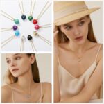 14K Gold Plated Heart Pendant Necklace for Women Trendy Cute Dainty Love Choker Necklaces Pink Black White Red Enamel Heart Pendants Fashion Jewelry Birthday Mother Gifts - Image 5