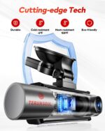 4K+4K+1080P 3 Channel Dash Cam Front and Rear with Cabin, Free 128GB Card Included, 5.8GHz WiFi6 - up to 20MB/s, IR Night Vision, Built-in GPS, G-Sensor, 24H Parking Mode, Support 512GB Max - Image 10