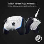 Razer Wolverine V2 Pro Wireless Gaming Controller for PlayStation 5 / PS5 PC: HyperSpeed Wireless - Mecha-Tactile Action Buttons - 8-Way Microswitch D-Pad - 6 Remappable Buttons - Chroma RGB - White - Image 3