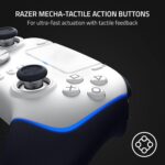 Razer Wolverine V2 Pro Wireless Gaming Controller for PlayStation 5 / PS5 PC: HyperSpeed Wireless - Mecha-Tactile Action Buttons - 8-Way Microswitch D-Pad - 6 Remappable Buttons - Chroma RGB - White - Image 4