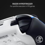 Razer Wolverine V2 Pro Wireless Gaming Controller for PlayStation 5 / PS5 PC: HyperSpeed Wireless - Mecha-Tactile Action Buttons - 8-Way Microswitch D-Pad - 6 Remappable Buttons - Chroma RGB - White - Image 6