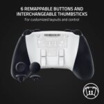 Razer Wolverine V2 Pro Wireless Gaming Controller for PlayStation 5 / PS5 PC: HyperSpeed Wireless - Mecha-Tactile Action Buttons - 8-Way Microswitch D-Pad - 6 Remappable Buttons - Chroma RGB - White - Image 7