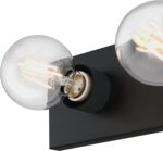 Westinghouse 6117500 Traditional Three-Light Indoor Vanity Light Fixture, Matte Black Finish, No Shades - Image 4