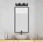 Westinghouse 6117500 Traditional Three-Light Indoor Vanity Light Fixture, Matte Black Finish, No Shades - Image 7