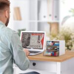 Desk Organizer with 5 Drawers, Rectangular Office Stationery Supplies Desktop Drawers, Plastic Makeup Storage, Suitable for Office, School, Home (White & 5 Drawers) - Image 5