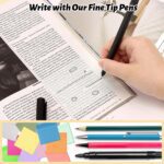 800 Sheets Transparent Sticky Notes, 3x3 Inch 14 Pads Self-Adhesive Translucent Clear See Through Post Sticky Notes for Planner Office School College Teacher Student Supplies 6 Bright Color - Image 4