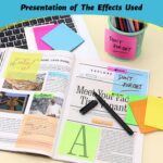 800 Sheets Transparent Sticky Notes, 3x3 Inch 14 Pads Self-Adhesive Translucent Clear See Through Post Sticky Notes for Planner Office School College Teacher Student Supplies 6 Bright Color - Image 7