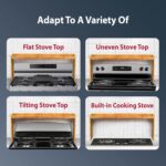 IIIOIIIA Bamboo Over The Stove Spice Shelf for Kitchen Storage, 31.5" Kitchen Spice Rack Organizer Stove Top Shelf with 6 Hooks, 11.4" Height Extra Storage Countertop, Easy to Assemble - Image 6