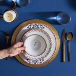 Karaca Nakkas 24-Piece Porcelain Dinner Set for 6 People, Unique Design, Crockery and Plates, Daily and Special Occasions, Chic and Elegant Table Service - Image 5