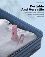 USB C Charging Station - USB Charging Hub,6 Port USB Charger Tower for iPhone 15/14/13/12, iPad, Samsung Galaxy, Google Pixel,HTC, and Multiple Devices (pink-50W) - Image 6