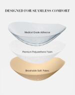VOCH GALA Sticky Bra Push Up for Women, Strapless Backless Bras for Wedding/Parties/Events, Comfortable Adhesive - Image 4