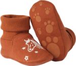 Newborn Infant Baby Cotton Booties Non-Slip Sole for Toddler Boys Girls Winter Warm Stay On Socks Shoes Unisex First Walkers Ankle Crib Slippers Shoes 3-6,6-12,12-18 Months - Image 3